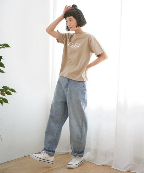 LBC（エルビーシー）の「プリントロゴTシャツ（Tシャツ/カットソー・レディース・ホワイト/チャコールグレー/グリーン/ライトベージュ/グレー/イエロー・M/L）」の11枚目の写真