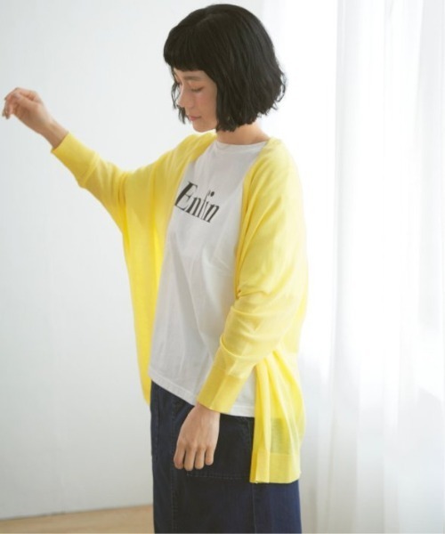 LBC（エルビーシー）の「プリントロゴTシャツ（Tシャツ/カットソー・レディース・ホワイト/チャコールグレー/グリーン/ライトベージュ/グレー/イエロー・M/L）」の13枚目の写真