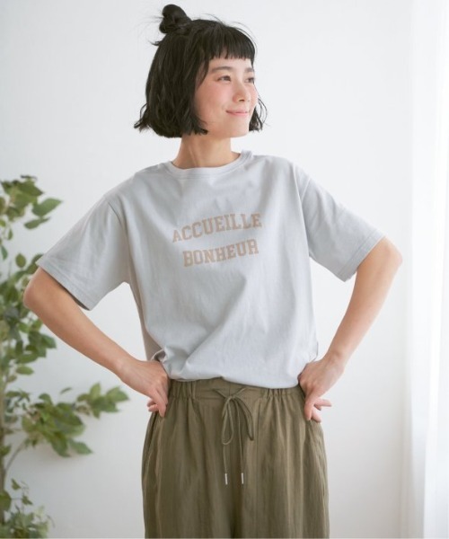 LBC（エルビーシー）の「プリントロゴTシャツ（Tシャツ/カットソー・レディース・ホワイト/チャコールグレー/グリーン/ライトベージュ/グレー/イエロー・M/L）」の18枚目の写真