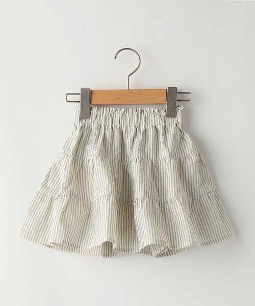 SHIPS（シップス）の「SHIPS KIDS:80～90cm / ブルマ付き ティアード スカート（スカート・キッズ・ベージュ系その他/ネイビー・80/90）」の2枚目の写真