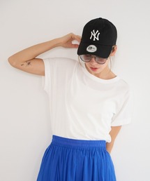 クールネックプレーンTシャツ