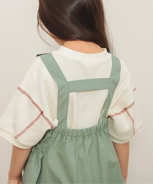 BREEZE(ブリーズ)の「シャカシャカドロストポケットジャンスカ(ジャンパースカート・キッズ・チャコール/カーキ・80/90/100/110/120/130)」の13枚目の写真