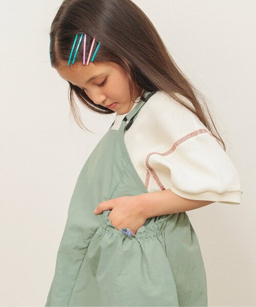 BREEZE(ブリーズ)の「シャカシャカドロストポケットジャンスカ(ジャンパースカート・キッズ・チャコール/カーキ・80/90/100/110/120/130)」の18枚目の写真