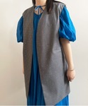 AMERI / TWINKLE CURVE VEST グレー Ameri（アメリ）の「TWINKLE CURVE VEST（ベスト）」 - WEAR