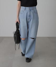 FREE'S MART | ◆[低身長サイズ/Sシリーズ]ニーオープンストレートデニム(デニムパンツ)