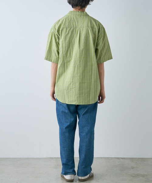 CIAOPANIC TYPY（チャオパニックティピー）の「【UNISEX】チェックアソートダブルポケット半袖シャツ（シャツ/ブラウス・メンズ・グレー/ブルー/グリーン・MEDIUM/LARGE）」の8枚目の写真