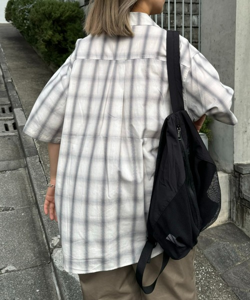 CIAOPANIC TYPY（チャオパニックティピー）の「【UNISEX】チェックアソートダブルポケット半袖シャツ（シャツ/ブラウス・メンズ・グレー/ブルー/グリーン・MEDIUM/LARGE）」の21枚目の写真