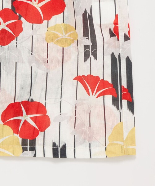 green label relaxing（グリーンレーベルリラクシング）の「GLR 浴衣 ヤバネ×アサガオ（浴衣・キッズ・オフホワイト/ライラック・S/M/L）」の6枚目の写真