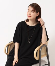 SHOO・LA・RUE | ◆さらっと心地よいふくれジャカードAライントップス(Tシャツ/カットソー)