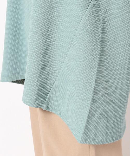 SHOO・LA・RUE（シューラルー）の「◆さらっと心地よいふくれジャカードAライントップス（Tシャツ/カットソー・レディース・グレー/ライトブルー/ベビーピンク/ブラック/ホワイト・04/03/02）」の9枚目の写真
