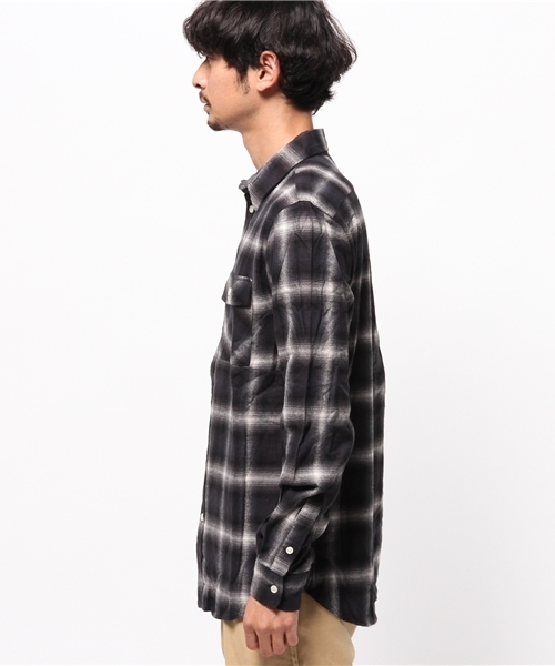 WEGO（ウィゴー）の「WEGO/オンブレチェックレギュラーシャツ（シャツ/ブラウス・メンズ・レッド系その他/ブラック系その他/ブルー系その他・MEDIUM/LARGE）」の10枚目の写真