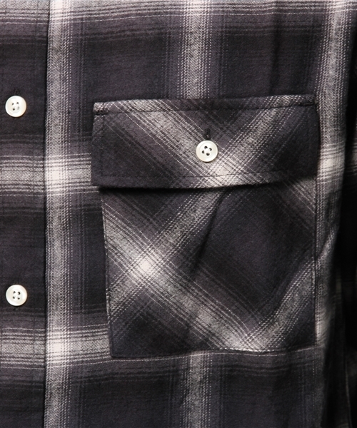 WEGO（ウィゴー）の「WEGO/オンブレチェックレギュラーシャツ（シャツ/ブラウス・メンズ・レッド系その他/ブラック系その他/ブルー系その他・MEDIUM/LARGE）」の14枚目の写真