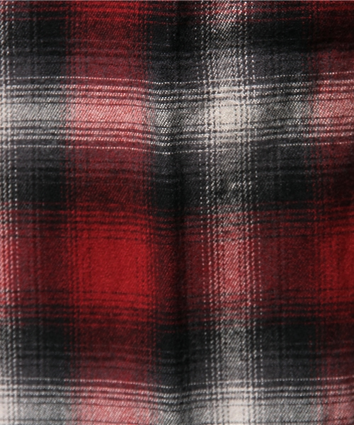 WEGO（ウィゴー）の「WEGO/オンブレチェックレギュラーシャツ（シャツ/ブラウス・メンズ・レッド系その他/ブラック系その他/ブルー系その他・MEDIUM/LARGE）」の8枚目の写真