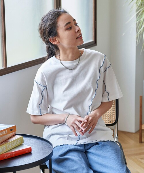 tシャツ 配色メローカットソー レディース セール】配色メローTシャツ（Tシャツ/カットソー）｜FREAK'S