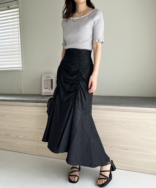 one after another NICE CLAUP（ワンアフターアナザーナイスクラップ）の「ストーム付きストラップサンダル（サンダル・レディース・ブラック/アイボリー・L/M/S）」の10枚目の写真