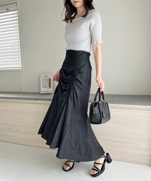 one after another NICE CLAUP（ワンアフターアナザーナイスクラップ）の「ストーム付きストラップサンダル（サンダル・レディース・ブラック/アイボリー・L/M/S）」の9枚目の写真