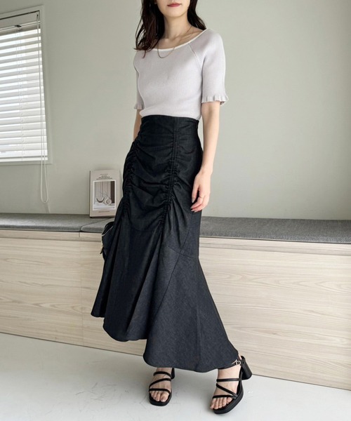 one after another NICE CLAUP（ワンアフターアナザーナイスクラップ）の「ストーム付きストラップサンダル（サンダル・レディース・ブラック/アイボリー・L/M/S）」の22枚目の写真