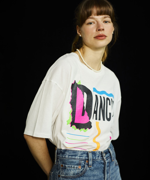 OUTDOOR PRODUCTS（アウトドアプロダクツ）の「DANCE LOGO TEE（Tシャツ/カットソー・レディース・ホワイト/ブラック・FREE）」の2枚目の写真