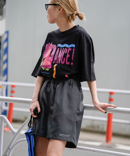 OUTDOOR PRODUCTS（アウトドアプロダクツ）の「DANCE LOGO TEE（Tシャツ/カットソー・レディース・ホワイト/ブラック・FREE）」の4枚目の写真