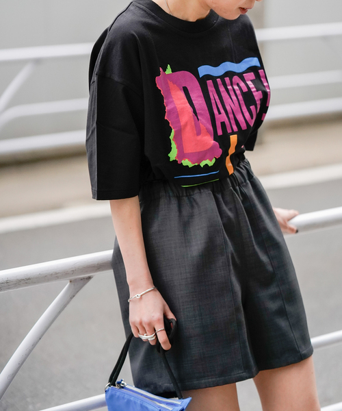 OUTDOOR PRODUCTS（アウトドアプロダクツ）の「DANCE LOGO TEE（Tシャツ/カットソー・レディース・ホワイト/ブラック・FREE）」の6枚目の写真