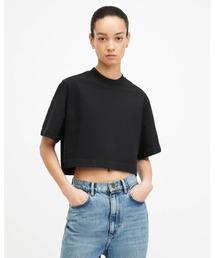 ALLSAINTS | LOTTIE OVERSIZED CROPPED T-SHIRT | LOTTIE オーバーサイズ クロップド Tシャツ(Tシャツ/カットソー)