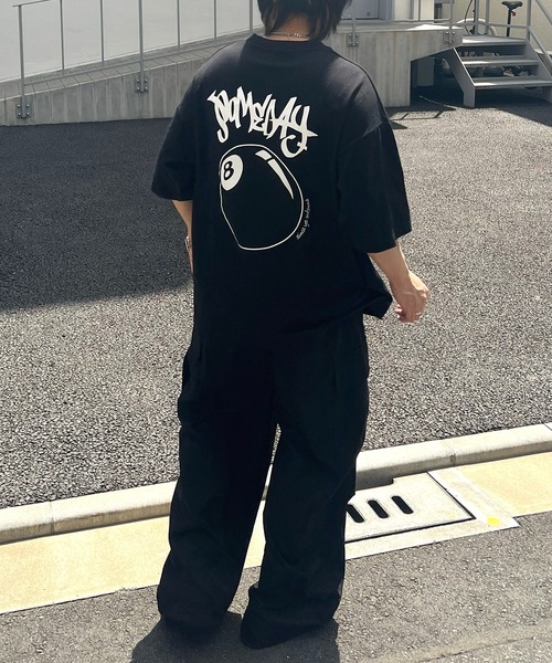 ILL'S(イルズ)の「8ボール / ダイス / クラウン バックプリント ワンポイント ビッグシルエットTシャツ カットソー ユニセックス(Tシャツ/カットソー・メンズ・ホワイト系その他2/ブラック系その他2/ブラック系その他/ホワイト系その他/ブラック/ホワイト・M/L)」の17枚目の写真