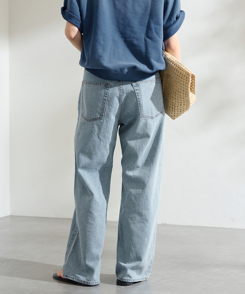FRAMeWORK（フレームワーク）の「DENIM DELIGHT デニムワイドジーンズ ダメージ（デニムパンツ・レディース・ブルー・SMALL/MEDIUM）」の18枚目の写真