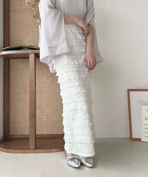 【apres jour clair】フリルIラインスカート【ZOZOTOWN限定アイテム】