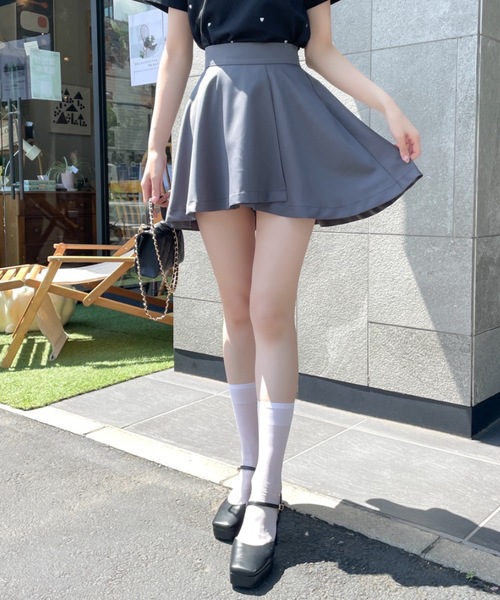 新品　シェリエ ウールフレアミニスカート セール】ダブルフリルフレアミニスカート（スカート）｜Sibra
