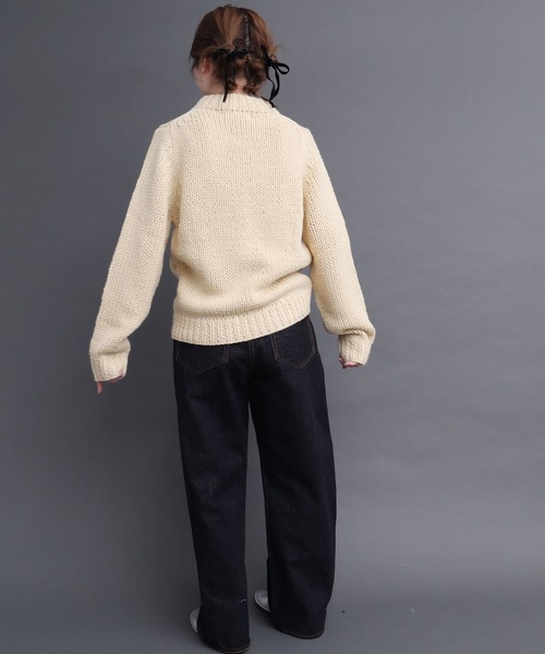 peu pres（プープレ）の「インターシャ チェリーニット（ニット/セーター・レディース・アイボリー/ブラック・FREE）」の13枚目の写真