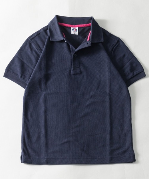 NYLAUS（ナイラス）の「レギュラーフィット 脇消臭テープ 交編鹿の子 ショートスリーブ ポロシャツ（ポロシャツ・メンズ・ブラック/ブルー/ターコイズブルー/ネイビー/レッド/ホワイト・LL/L/M/XS/S）」の3枚目の写真