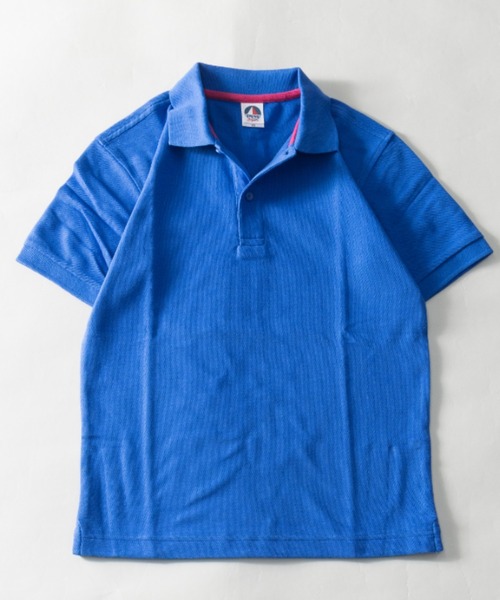 NYLAUS（ナイラス）の「レギュラーフィット 脇消臭テープ 交編鹿の子 ショートスリーブ ポロシャツ（ポロシャツ・メンズ・ブラック/ブルー/ターコイズブルー/ネイビー/レッド/ホワイト・LL/L/M/XS/S）」の5枚目の写真