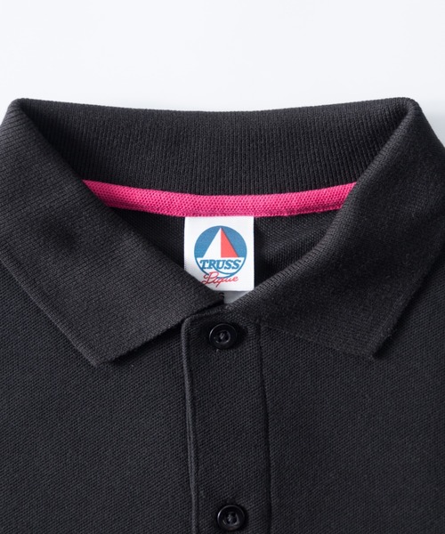 NYLAUS（ナイラス）の「レギュラーフィット 脇消臭テープ 交編鹿の子 ショートスリーブ ポロシャツ（ポロシャツ・メンズ・ブラック/ブルー/ターコイズブルー/ネイビー/レッド/ホワイト・LL/L/M/XS/S）」の7枚目の写真