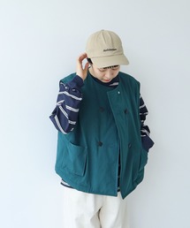 PAR ICI | ベルスプリット EVOダウン ダブルボタンベスト(ダウンベスト)