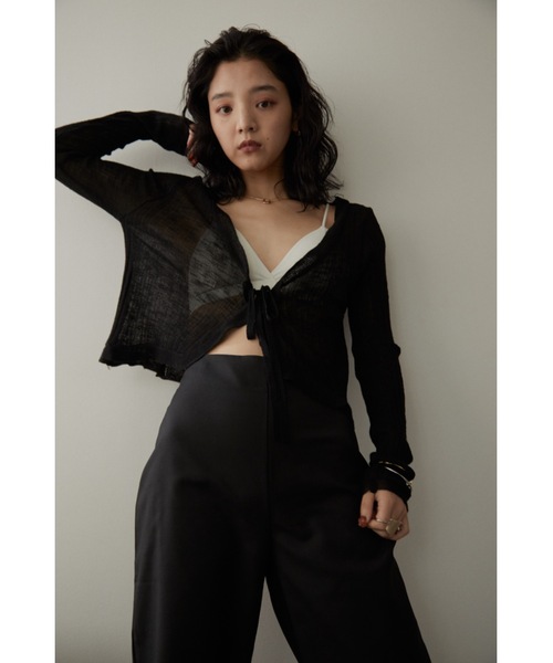 DRWCYS(ドロシーズ)の「フリルシアーカーデ(カーディガン/ボレロ・レディース・ブラック/アイボリー・FREE)」の22枚目の写真