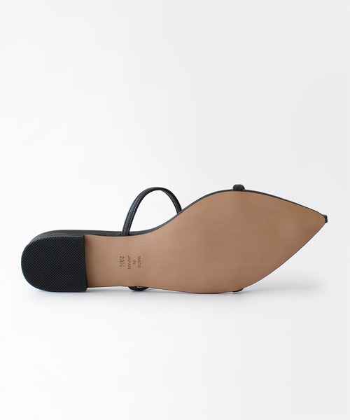 【SITTE】ポインテッドTストラップミュールサンダル