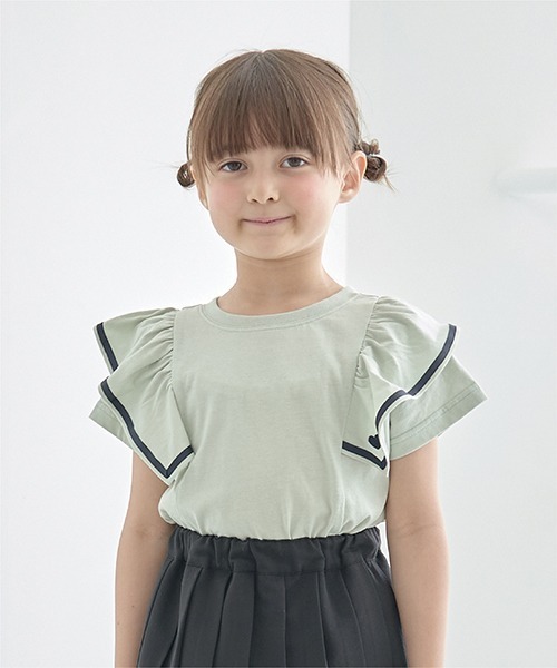 セール】【型崩れしないやわらかコットン】前後どっちでもOK!フリルA