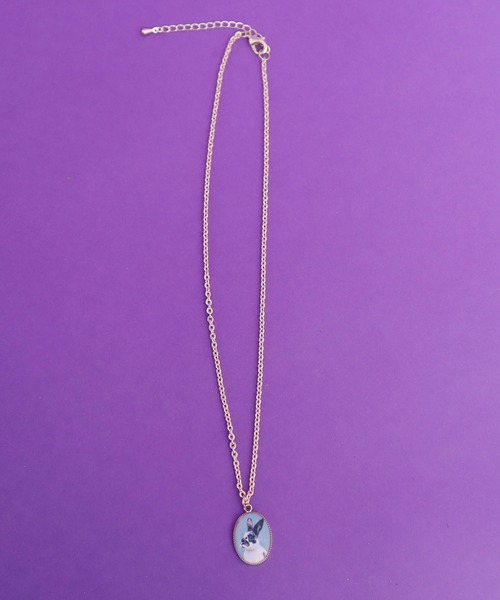 didizizi（ディディジジ）の「ラビットポートレートネックレス（ネックレス・レディース・ゴールド・FREE）」の4枚目の写真