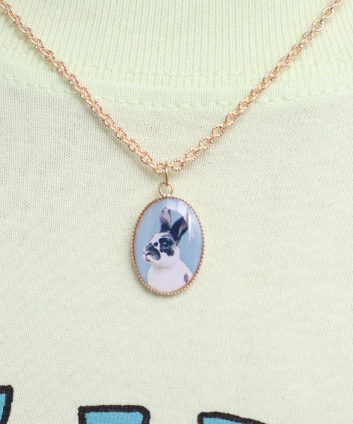 didizizi（ディディジジ）の「ラビットポートレートネックレス（ネックレス・レディース・ゴールド・FREE）」の3枚目の写真