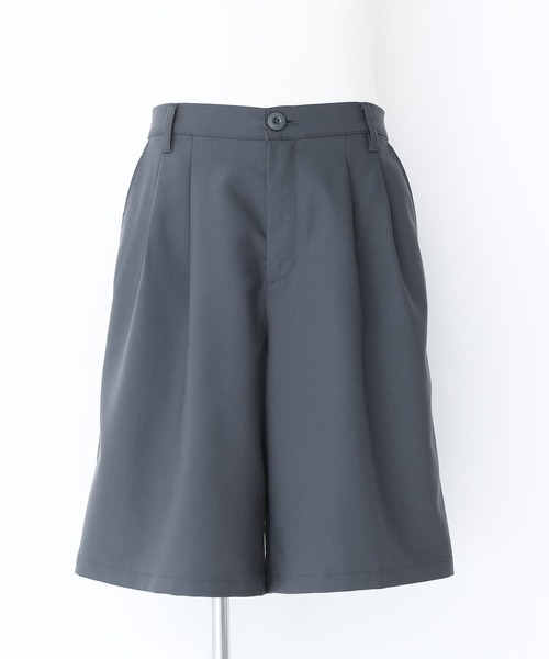 n'OrLABEL(ノアールレーベル)の「ベーシックワイドハーフパンツ(その他パンツ・メンズ・ブラック/グレイッシュブルー・M/L/XL)」の17枚目の写真