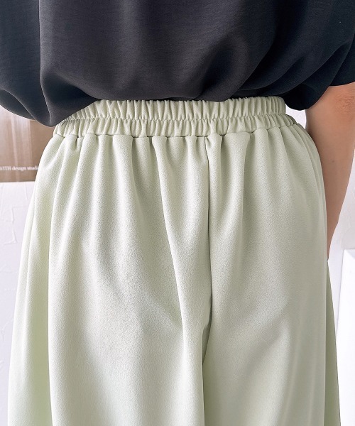nissen(ニッセン)の「カットジョーゼットインタックワイドパンツ(その他パンツ・レディース・ベージュ/ミント/ピンク/ブラック・S/M/L/LL)」の12枚目の写真