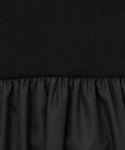 OPAQUE.CLIP（オペークドットクリップ）の「◆アメスリニットドッキングワンピース【洗濯機洗い可】（ワンピース・レディース・チャコール/オリーブ/ブラック・40/36/38）」の4枚目の写真