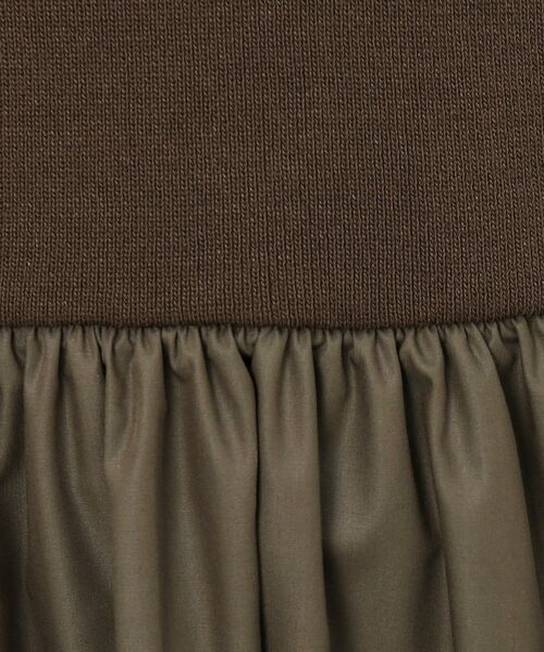OPAQUE.CLIP（オペークドットクリップ）の「◆アメスリニットドッキングワンピース【洗濯機洗い可】（ワンピース・レディース・チャコール/オリーブ/ブラック・40/36/38）」の18枚目の写真