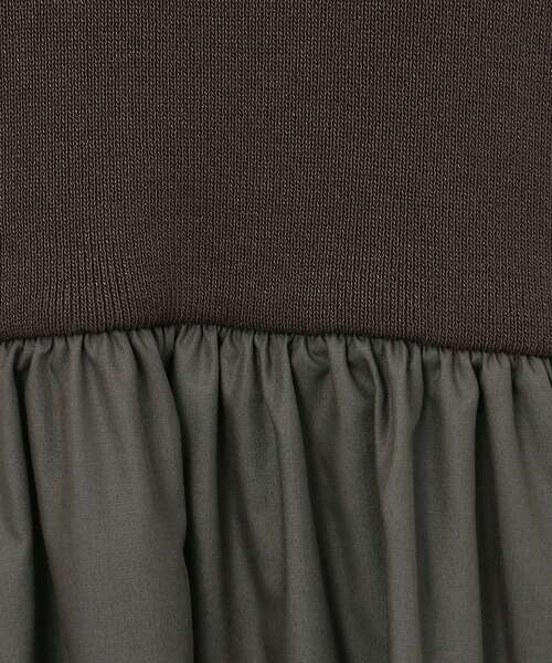 OPAQUE.CLIP（オペークドットクリップ）の「◆アメスリニットドッキングワンピース【洗濯機洗い可】（ワンピース・レディース・チャコール/オリーブ/ブラック・40/36/38）」の14枚目の写真