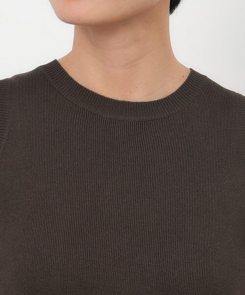 OPAQUE.CLIP（オペークドットクリップ）の「◆アメスリニットドッキングワンピース【洗濯機洗い可】（ワンピース・レディース・チャコール/オリーブ/ブラック・40/36/38）」の10枚目の写真