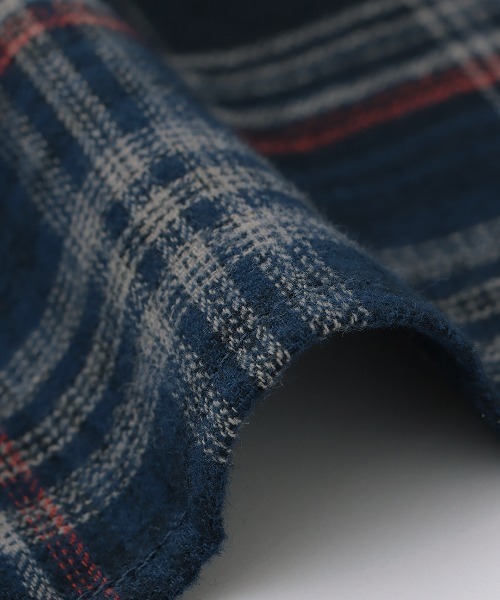 チチカカ（チチカカ）の「起毛コットンチェックスカート【大きいサイズ】（スカート・レディース・グリーン/イエロー/ネイビー・3L）」の7枚目の写真