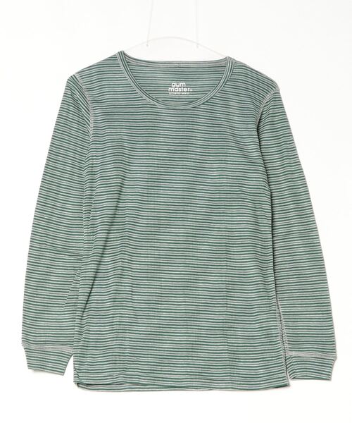 gym master(ジムマスター)の「フライスピンボーダー クルーネック(Tシャツ/カットソー・メンズ・その他4/グレー/その他2/その他5/ホワイト×ネイビー/その他1/その他6/その他/イエロー×グレー/グレー×ホワイト・LARGE/MEDIUM/SMALL)」の6枚目の写真