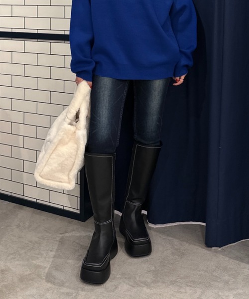RODEO CROWNS WIDE BOWL（ロデオクラウンズワイドボウル）の「ADDICTIVE TYPE2 SKINNY（デニムパンツ・レディース・ダークブルー/ブルー・27inch/28inch/29inch/23inch/24inch/25inch/26inch）」の3枚目の写真