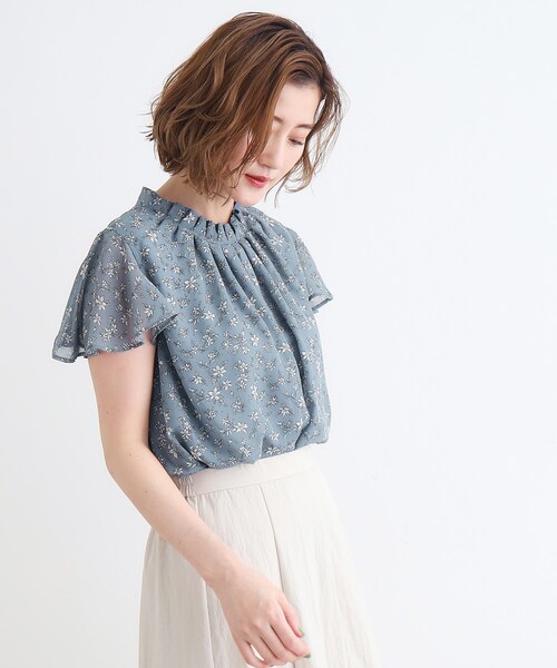 grove(グローブ)の「◆タックフレアスリーブブラウス(シャツ/ブラウス・レディース・サックスブルー系/イエロー系9/アイボリー/ブラック・02/03/01/04/05)」の19枚目の写真