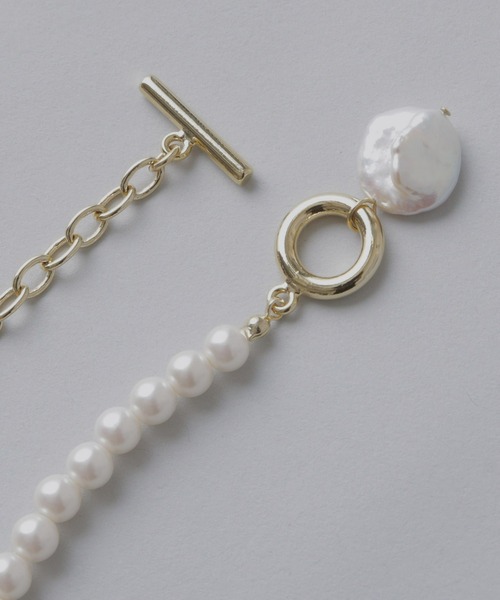 シモーネロシャ バロックパール チェーンネックレス 希少 美品 Simone Rocha - シモーネロシャ バロックパール チェーン